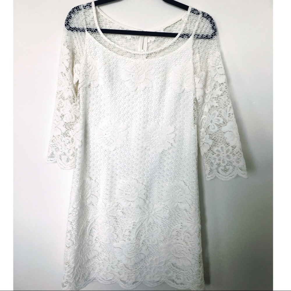 Fun Off white LACE dress